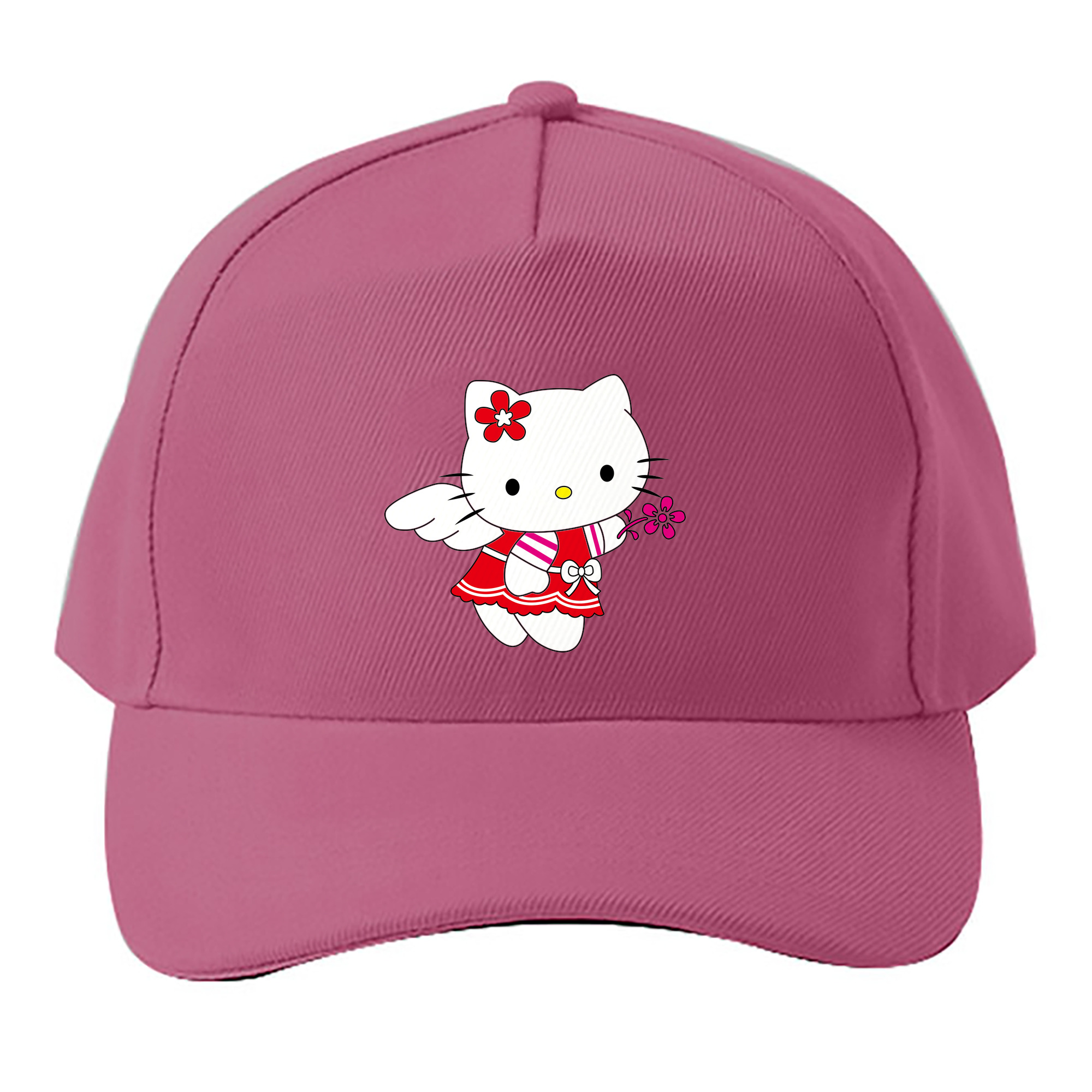（画像用） Hello Kitty ハローキティ ベースボールキャップ 綿100％ 男女兼用 帽子 スポーツ